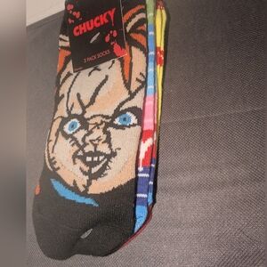 Chucky Themed Multi-Color Socks 3-Pack